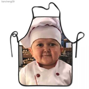 Hasbulla Cooking Master Funny Aprons Women Men Adult Unisex Kitchen Chef Bib Tablier Cuisine Cooking Baking Gardening L230620