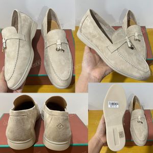 Summer Walk Loafers Damen-Marken-Einzelschuhe, Bohnenschuhe, Freizeitschuhe für Frühling und Sommer, mit charakteristischem Logo auf dem Obermaterial aus Kaschmirmaterial, flachen Loafern mit Boden