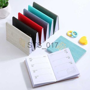 Notepads Notes 2024 Notebooks A7 Agenda Weekly Office Notepad Pocket Note Book Diario Calendar Notebook Papelaria Planner Leather Diary Caderno x0715