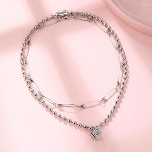 Choker Punkstil Vintage Würfel Schmetterling Schädel Anhänger Halskette Frauen Modepersönlichkeit Ladies Party Schmuck Geschenke Großhandel Großhandel