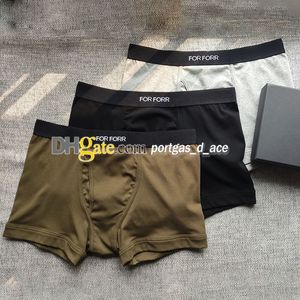 Luxury Men Underpants Designer Man Boxers Comfortable Briefs Panties Sexy Male Underwear Brand Under Shorts A Box 3 Pairs