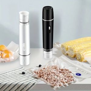 Macchina per sottovuoto portatile 1pc, pompa sottovuoto automatica per alimenti, a prova di umidità e conservazione fresca, sigillatrice sottovuoto Sous Vide macchina per sottovuoto portatile per alimenti