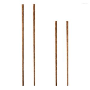Chopsticks Lång anti Slip Extra trä Nudelpinnar för stekpanna Matlagning Favor Kök Cocking Tool