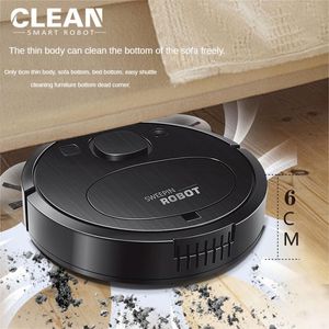 الفراغات 3 في 1 Ultrathin Robot Cleaner Cleaner Cleaning الذكي اللاسلكي المصغرة جسمًا شوكًا