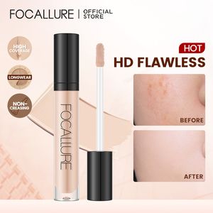 Corretivo FOCALLURE 7 Cores Rosto Impermeável Cobertura Total Longa Duração Hidratante Base Líquida Suave Maquiagem Cosméticos 230617