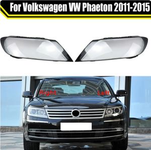 Bilstrålkamp glaslampa transparent lampskärmskal strålkastare för Volkswagen VW Phaeton 2011-2015 Auto Light Housing Case