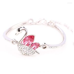 Bangle BN -00018 2023 W Crystal Animal Cuff Bracelets Srebrna Jwellery dla kobiet Dainty Bransoletę Spersonalizowane prezenty
