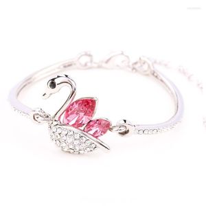 Bangle BN-00018 2023 In Crystal Animal Bracciali con polsini in argento placcato Jwellery per le donne Bracciale delicato Regali personalizzati