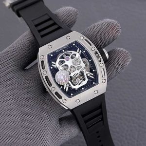 時計高品質のRM052リアルツアービヨンウォッチファンタジックスーパーメンリストウォッチQyoi HighEnd Quality Mechanical UHR ntpt All Carbon Fiber Case Montre Rd Luxe Relo