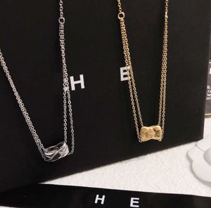 Luxury Design Diamond Necklace Designer Jewelry Pendant Fashion Young Style Long Chain Gold Plated Silver Accessories Exquisite Gift