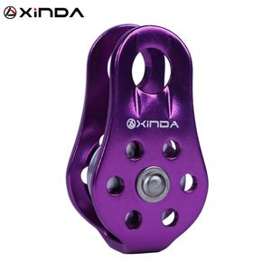 Climbing Ropes XINDA Rock Pulley Fixed Sideplate Single Sheave Outdoor Survival Tool High Altitud Traverse Hauling Gear gcxfj 230717