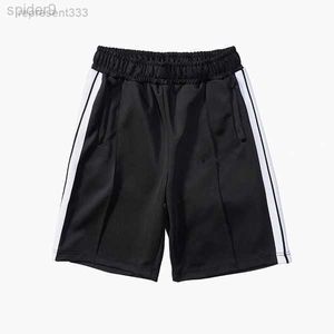 Palm Angels Shorts Men Summer Man Biker Biegnij do piłki nożnej Relaked Lose Długość kolana List swobodny z kieszonkową streetwear na plaży Brim Short N9ys 9837