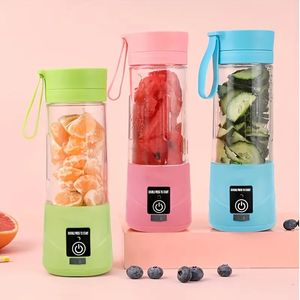 1pcs liquidificador portátil sem fio, mini liquidificador de suco recarregável USB para shakes de suco e smoothies, suco, leite, mini espremedor de vegetais de frutas