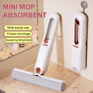 Mops Mini Squeeze Mop Home Kitchen Car Cleaning Brush Portable Window Glass Cleaner Tool Household 230617