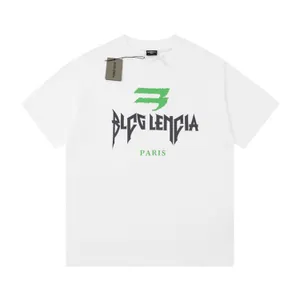 Blcg Lencia Summer T-shirty High Street Hip-Hop Style 100% bawełniana jakość mężczyźni i kobiety upuszczają luźne tshirty ponadwymiarowe Tops 23174