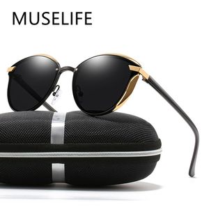 Sunglasses MUSELIFE Women Polarized Luxury Fashion Cat Eye Ladies Vintage Brand Designer Female Sun Glasses Gafas 230717