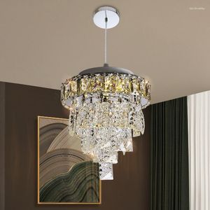 Chandeliers Retro Crystal Chandelier Lamp Living Room Decoration Restaurant Corridor Led Lights Indoors Lighting Fixture Light