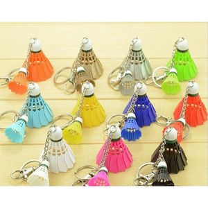 Клайки Lanyards 50pcs/Lot EST Design Mini Badminton Bulchains Big и Small Shuttlecock Keyrings для спортивных подарков 230715