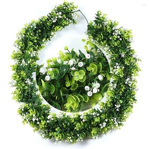 Decorative Flowers Artificial Leaf Garland Realistic Plant Vine DIY Garden Greenery For Wedding Arch