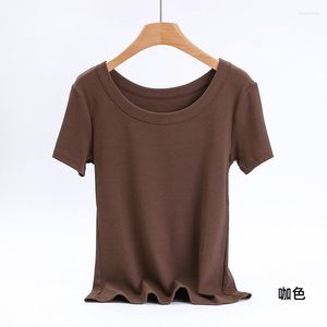 Women's T Shirts 2023 Summer Cool Quick-Drying Clothes Elastic Running Casual Round Neck T-shirt Sports Loose