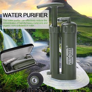 Outdoor-Gadgets Wasserreiniger mit Einzelhandelsbox Camping Wandern Notfall Leben Überleben Tragbarer Filter 230717