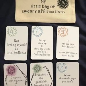 16pcs/Bag Funny Story Affirmation Card Gift Greeting Tags Cute Love Anniversary Card