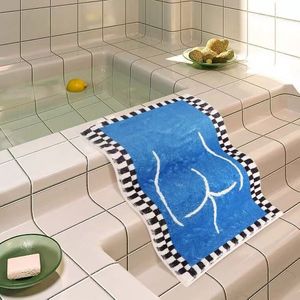 Tappeto Imitazione Cashmere Tappetino Doccia Assorbente Acqua Toilette Antiscivolo Pavimento Porta Famiglia 230717