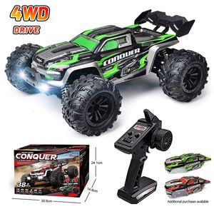 Electric/RC Car 4x4 Drive Remote Control Car 2.4G High Speed Drift RC Car 4WD Led Light Off-Road Vehicle Toys Accessories For Adult Kids Gift 230717