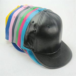 2017 New Leather Blank Keine Marke Snapback Caps Baseball Hats298S