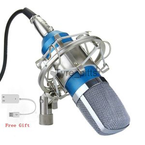 Microphones BM700 XLR Microphone Kit Professional Cardioid StudioコンデンサーマイクストリーミングポッドキャスティングゲームボーカルレコーディングX0717