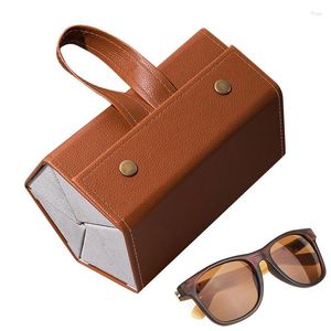 Storage Bags Sunglass Travel Case Multiple Pairs Leather Hard Cases For Glasses Eyeglass Sunglasses Lens Container Organizer Accessories