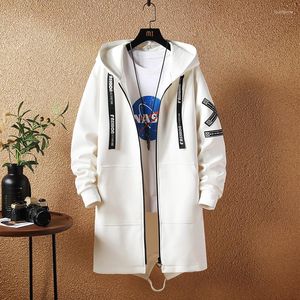 Men's Trench Coats 2023 Spring And Autumn Mens Classic Fashion In The Long Windbreaker Casual Loose Large Size High-Quality Coat