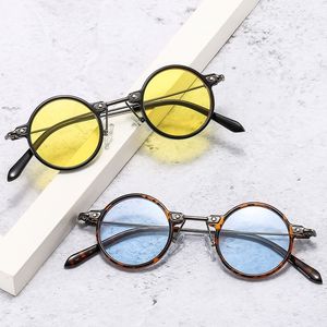 Sunglasses ZLY Fashion Round Women Men PC Lens Alloy Metal Frame Luxury Brand Designer Trend Slender Type Sun Glasses 230717