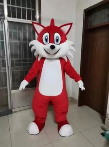 Traje de mascote de raposa vermelha, personagem de anime de anime de desenho animado carnaval unissex adultos tamanho festa de aniversário de Natal