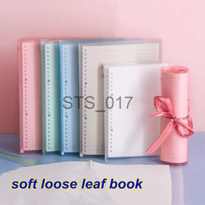 Notepads Notes A5 B5 Transparent Loose-leaf Notebook 20 Rings Loose Leaf Binder Flexible 30 Sheets Grid Line Paper Notebook Notepad x0715