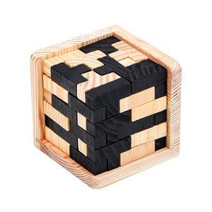 Puzzle di legno educativi per adulti Bambini Rompicapo 3D Russia Kong Ming Luban Sviluppo Giocattolo per bambini Regalo Giocattolo di legno per bambini