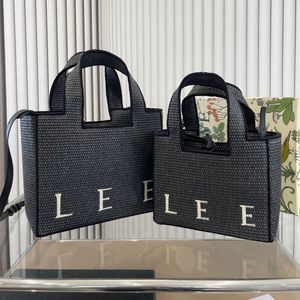 Luxurys Raffias Font Tote Clutch Unterarmtasche Damen Designer-Einkaufstaschen aus Webmuster Herren 2-Größen-Urlaub Umhängetaschen Strandtasche Strohgeldbörse Schulterhandtasche Umhängetaschen