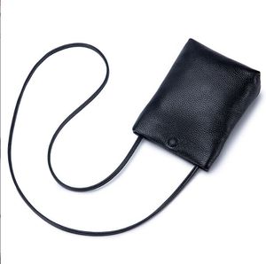 Mode mobiltelefon axelväska kvinnor äkta läder crossbody handväska kort hållare messenger väska klaff plånbok för flickor messenger väskor