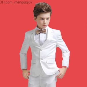 Completi di abbigliamento Matrimonio Bambini Abito da uomo formale Bianco Pantaloni da rimorchio per feste Abito da battista Abito per bambini Signori Giovani Ball Frac Set Z230717