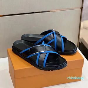 2023- Männer Frauen Slide Sandalen Designer Schuhe Luxus Slide Sommer Mode Breite, Flache, Rutschige Dicke Sandalen Slipper Flip-Flops