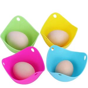 Bracconiere per uova in silicone Baccelli per bracconaggio Stampo per uova Ciotola Anelli Fornello Caldaia Cucina Utensili da cucina Pancake Maker 4 colori