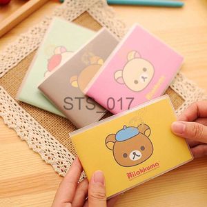 Anteckningar Anteckningar 4st/Lot Rilakkuma Mini Notebook PVC Cover Kawaii Animal Notepad Bildbok Student School levererar Creative Stationery X0715