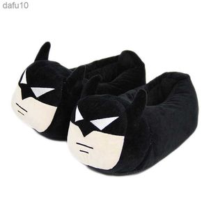 Winter Cartoon Superheroes Slippers Women and Men Anime Warm Home Slides Indoor Floor Shoes Dolls Slippers L230704