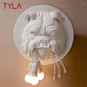 Duvar lambası tyla nordic iç lambalar armatür modern LED aplikler ev fuaye koridoru için yaratıcı köpek şekli roman