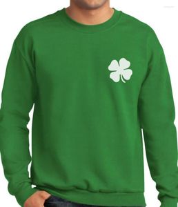 Men's Hoodies Beautiful Irish St. Patrick's Day Party Fashion Dress Up Clothing Men's Women's Longsleeved Pullover Clover Hoodie