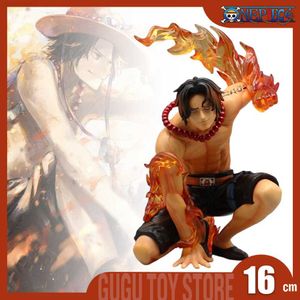 Anime manga en bit portgas d ess animefigures action figurin eld fist ess 16 cm pvc staty samlarobjekt modell dekoration ornament leksaker l230717