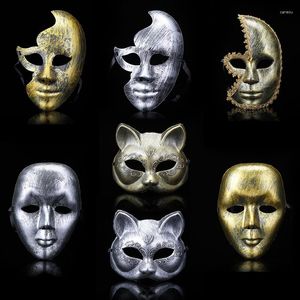 Party Supplies Halloween Vintage Masks Diy Scary Full Face Cosplay Masquerade Mime Mask Ball Costume Vendetta Hacker