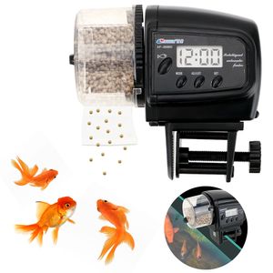 Feeder 100ML Automatic Fish with Timer Feeding Dispenser LCD Display Aquarium 230715