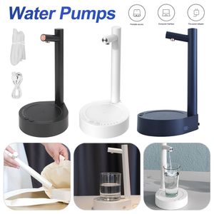 Vattenpumpar Portable Desktop Electric Water Dispenser Bottle Barreled Gallon Pump USB laddning Automatisk dricksvatten Maskin Kettle 230715