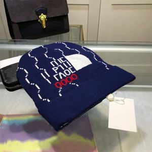 Marke Designer männer Beanie Hut Herbst winter paar Universal Hohe qualität Wolle Schädel kappe Warme Gestrickte Kappe Herbst Outdoor sport Schädel Hut